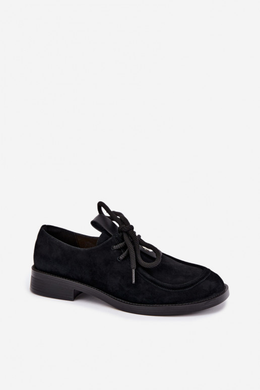 Chaussures femme barefoot en daim synthétique D&A CR62-3460 couleur noire