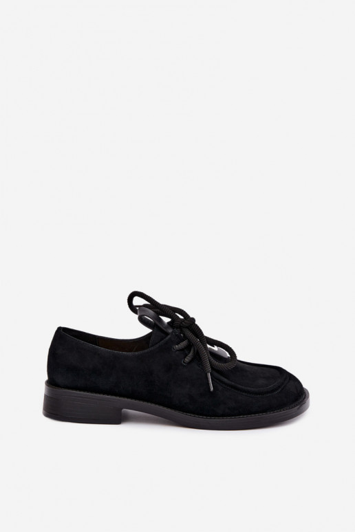 Chaussures femme barefoot en daim synthétique D&A CR62-3460 couleur noire