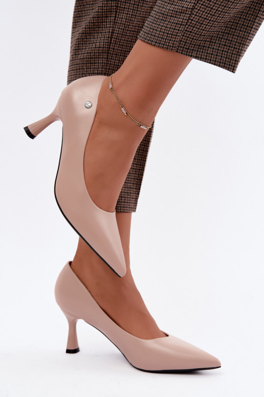 Bottines à talons Vinceza 62323 couleur sable