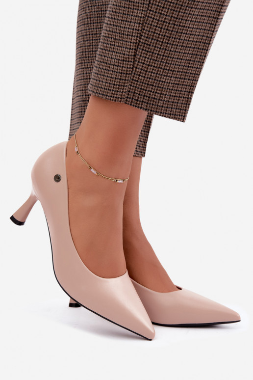 Bottines à talons Vinceza 62323 couleur sable
