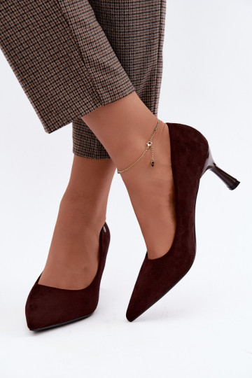 Bottines à talons Vinceza 62323 couleur chocolat
