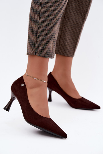Bottines à talons Vinceza 62323 couleur chocolat 2