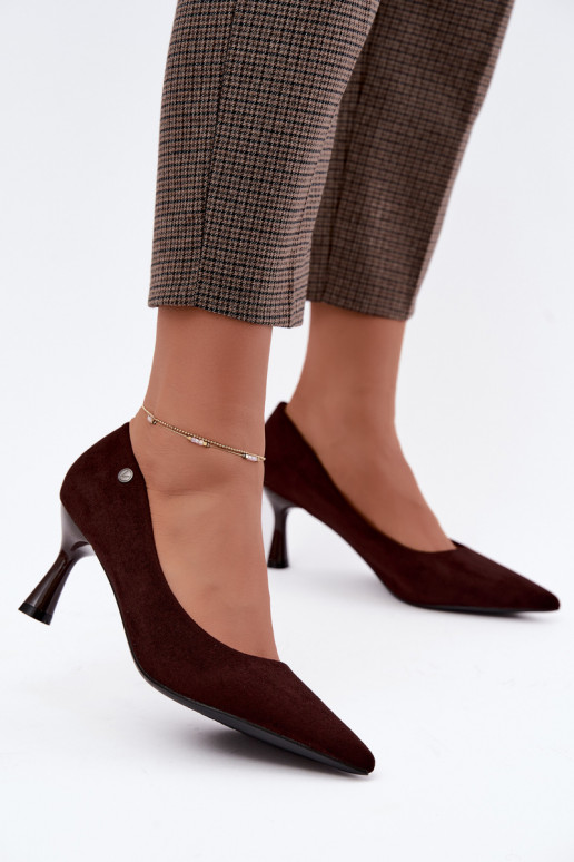 Bottines à talons Vinceza 62323 couleur chocolat