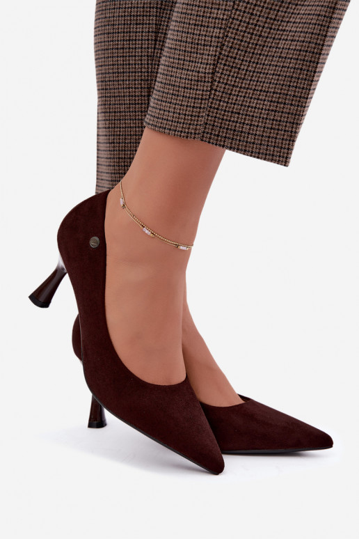Bottines à talons Vinceza 62323 couleur chocolat