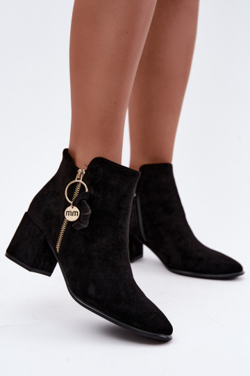 Bottines Imara couleur noire avec talons