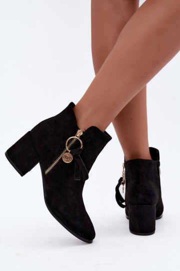 Bottines Imara couleur noire avec talons 2