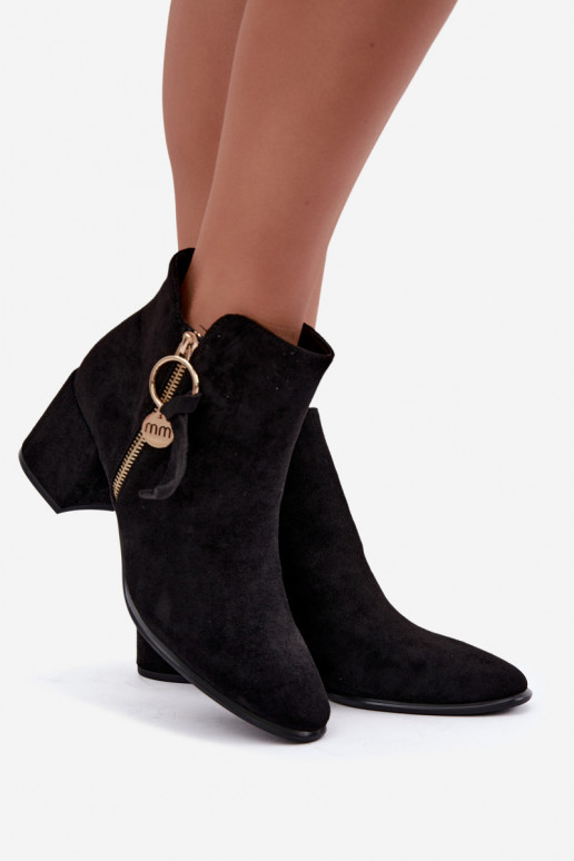 Bottines Imara couleur noire avec talons