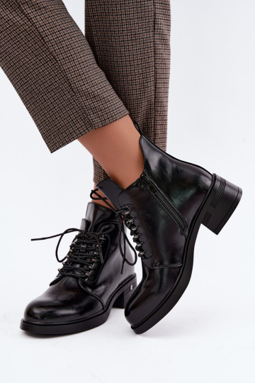 Bottines isolées Klocke S.Barski HY62-8112 en couleur noire 2