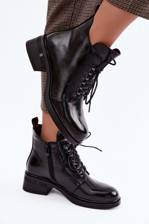 Bottines isolées Klocke S.Barski HY62-8112 en couleur noire