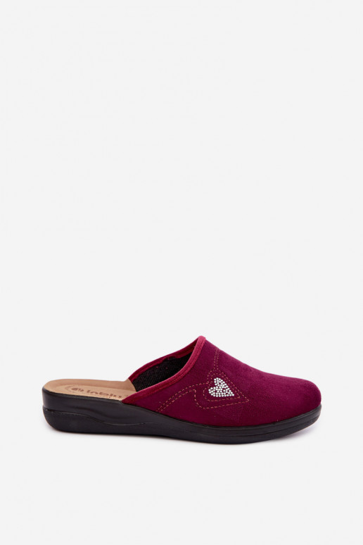 Tongs en couleur bordeaux Inblu CF000052