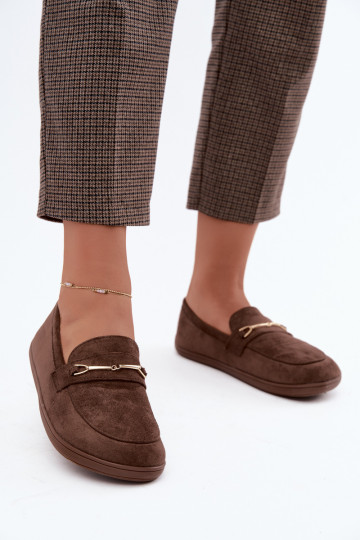 Mocassins Barefoot Ze couleur doréem Detalem marron Paresa 2