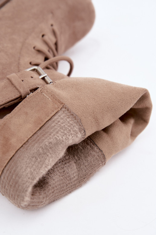 réchauffer Bottines de travail avec boucles beige Patsy
