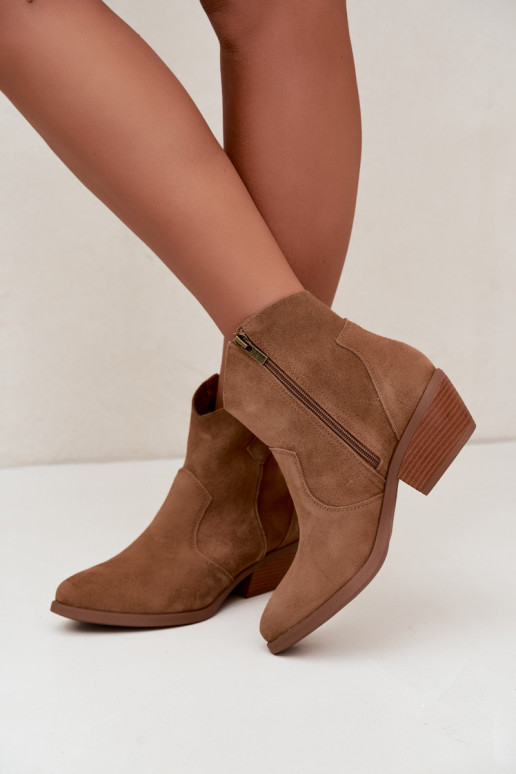 Bottines cowboy marron avec talons Big Star