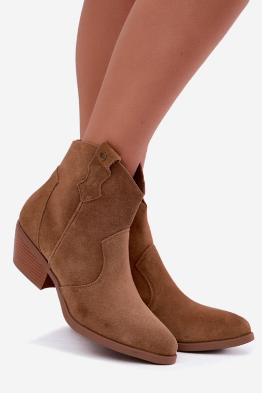 Bottines cowboy marron avec talons Big Star