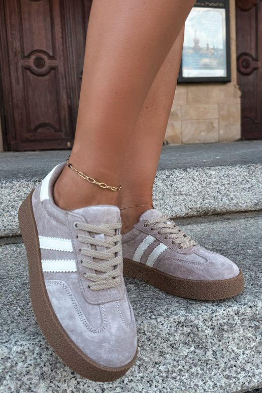 Sneakers en daim sable Bellmont