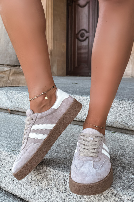 Sneakers en daim sable Bellmont