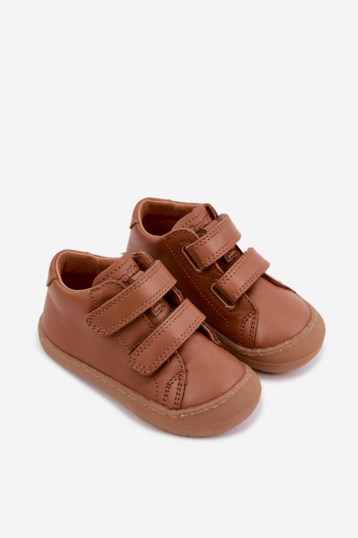 Chaussures en cuir pour enfants marron Barefoot Froddo G2130328-2