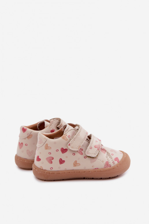 Chaussures en cuir pour enfants couleur sable Barefoot Froddo G2130328-64