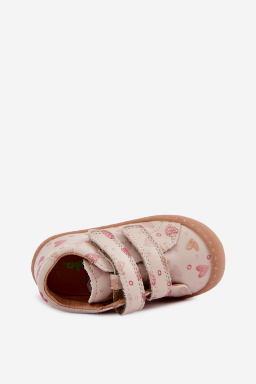 Chaussures en cuir pour enfants couleur sable Barefoot Froddo G2130328-64