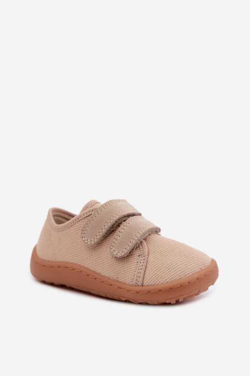 Chaussons pour enfants couleur sable Barefoot Froddo Canvas G1700440-22