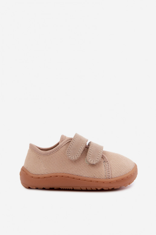 Chaussons pour enfants couleur sable Barefoot Froddo Canvas G1700440-22