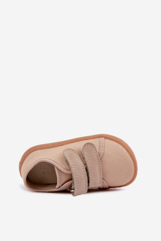 Chaussons pour enfants couleur sable Barefoot Froddo Canvas G1700440-22