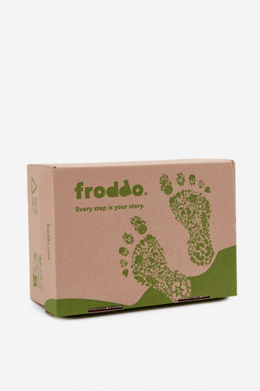 Chaussures en daim pour enfants bleu foncé Barefoot Froddo G2110157
