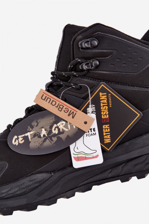 Bottes de randonnée isolées pour hommes imperméables en noir Koby