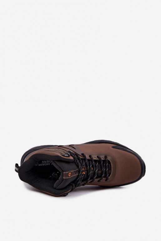 Bottes de randonnée isolées pour hommes imperméables en marron Koby