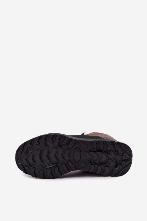 Bottes de randonnée isolées pour hommes imperméables en marron Koby