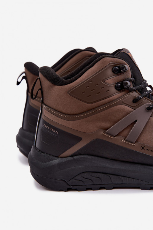 Bottes de randonnée isolées pour hommes imperméables en marron Koby