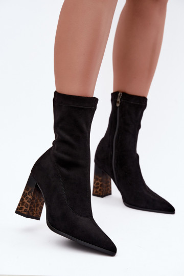 Bottines isolées pour femmes avec tige à motifs en noir Tirelia 2