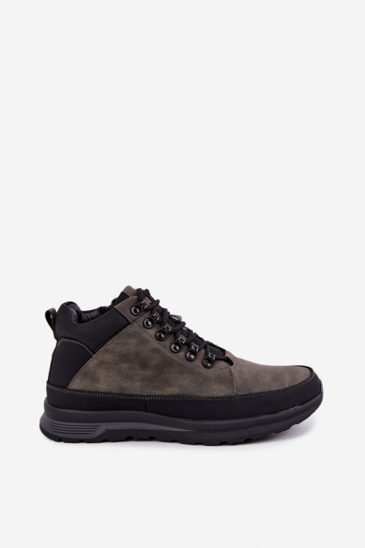 Bottes de randonnée isolées pour hommes en gris Nivelle