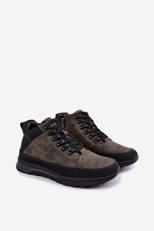 Bottes de randonnée isolées pour hommes en gris Nivelle