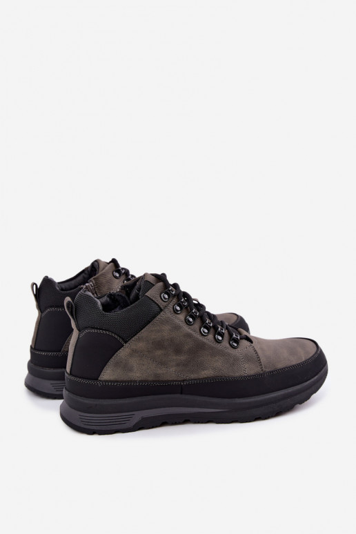 Bottes de randonnée isolées pour hommes en gris Nivelle