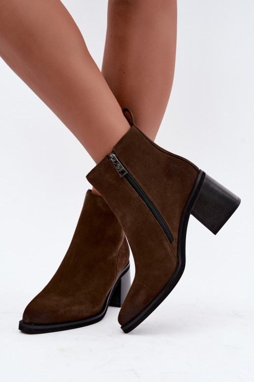 Bottines isolées avec talons Vinceza 133100 kaki