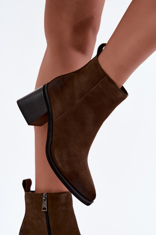 Bottines isolées avec talons Vinceza 133100 kaki
