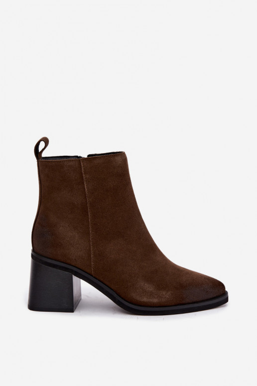 Bottines isolées avec talons Vinceza 133100 kaki