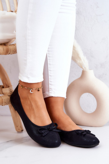 Ballerines classiques avec semelle intérieure profilée Fimme couleur noire