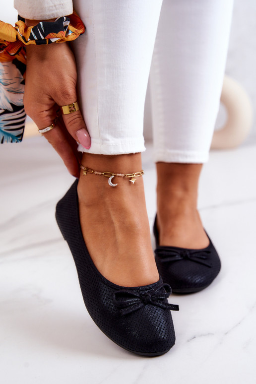 Ballerines classiques avec semelle intérieure profilée Fimme couleur noire
