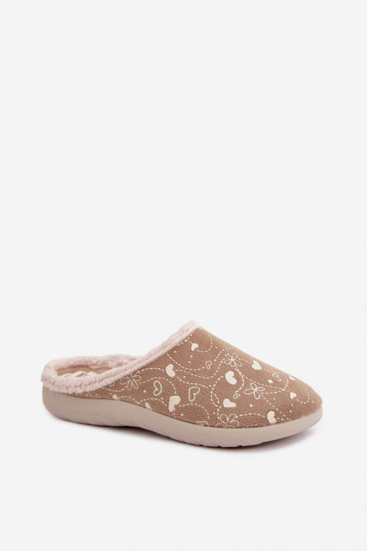 Chaussons verts pour femmes avec motifs Inblu ET000041