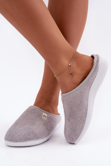 Chaussons gris pour femmes Inblu EC000102 2