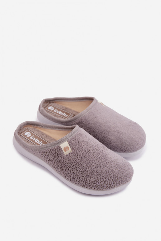 Chaussons gris pour femmes Inblu EC000102