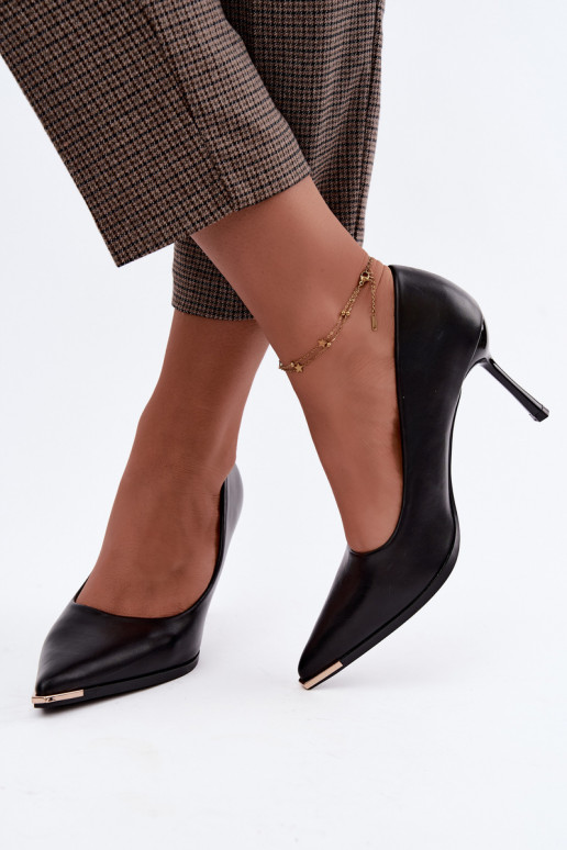 Chaussures à talons noires en simili cuir INarelia
