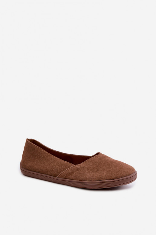 Ballerines Barefoot en simili daim marron Mirelia