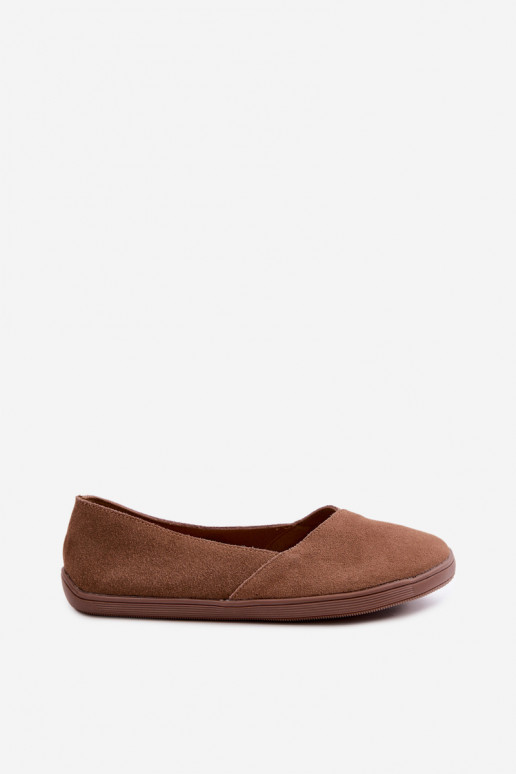 Ballerines Barefoot en simili daim marron Mirelia
