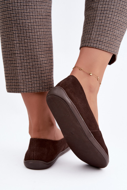 Ballerines pour femmes en simili daim Mirelia