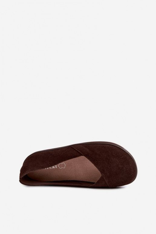 Ballerines pour femmes en simili daim Mirelia