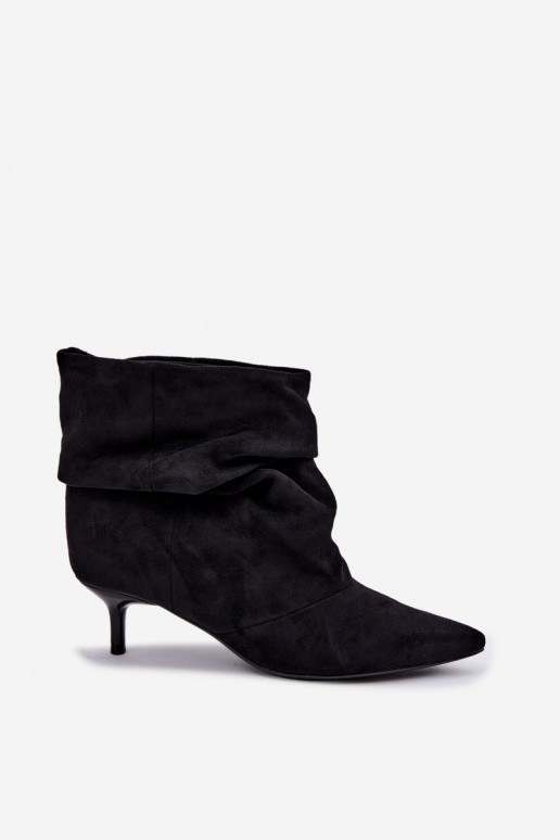Bottines à enfiler avec talons en noir Loralia