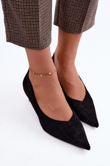 Chaussures à bout pointu en noir Tadela